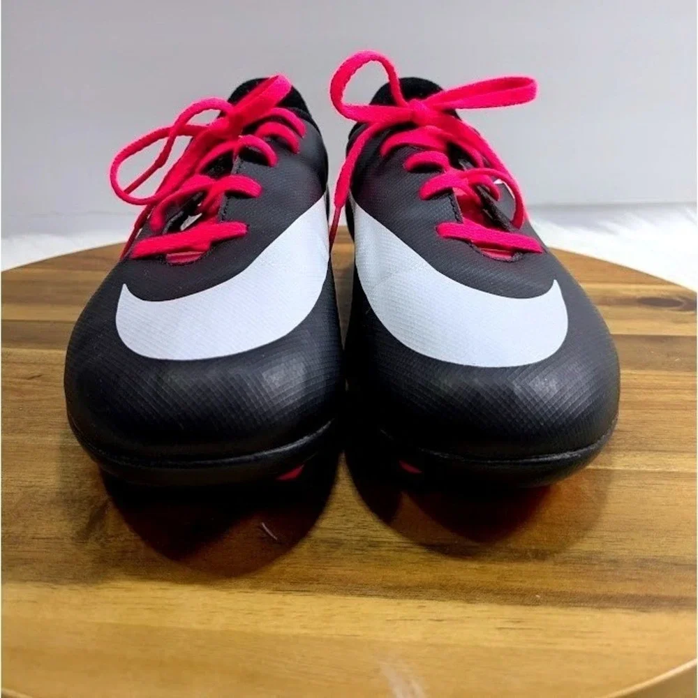 Nike Mercurial‎ Victory V FG Youth Soccer Cleats 5Y Black Pink White 749906-016